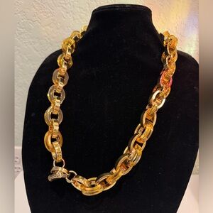 HENRI BENDEL HEAVY LUCITE
AND GOLD TONE NECKLACE SO BEAUTIFUL AND UNIQUE